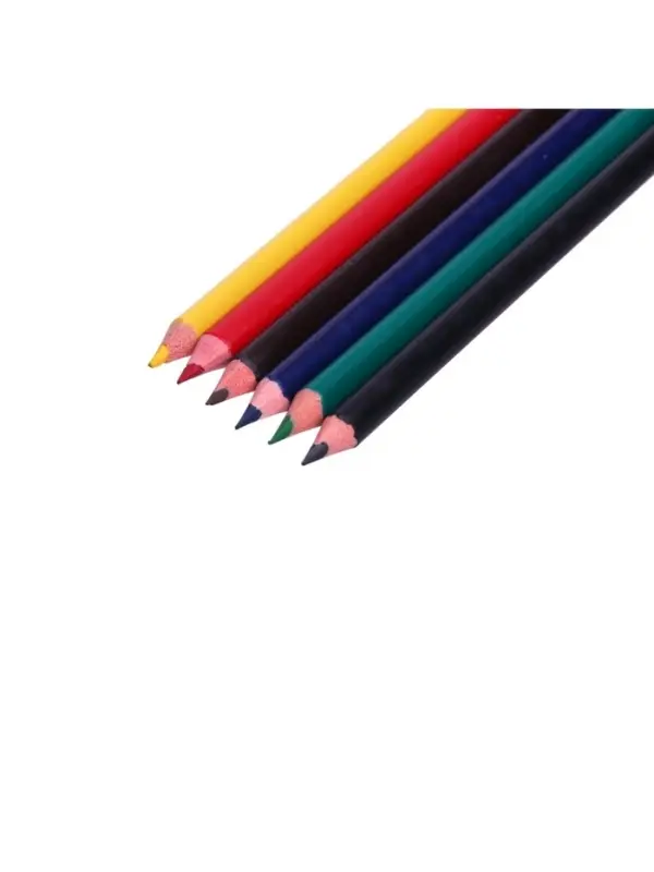 Карандаши Calligrata, цветные, 6 цветов, трёхгранные, пластиковые, эконом