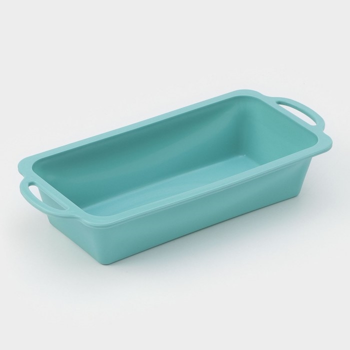 Форма для выпечки &laquo;Хлеб&raquo;, силикон, 31,5&times;14&times;6,5 см, цвет бирюзовый