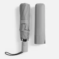 Зонт складной Hard Work с проявляющимся рисунком, серый Зонт складной Hard Work с проявляющимся рисунком, серый