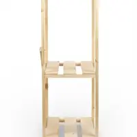 Стеллаж деревянный 3 полок 79 х 40 х 28 см, с регулируемыми полками