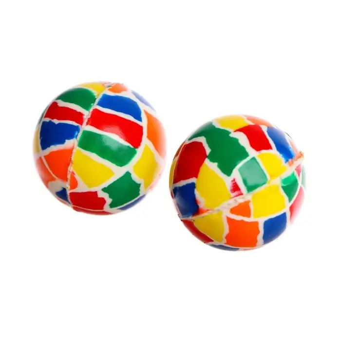 Мяч каучуковый, попрыгунчик «Поиграем?», в банке, 80 шт Мяч каучуковый, попрыгунчик «Поиграем?», в банке, 80 шт