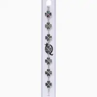 Браслет цепочка &laquo;Галиотис. Клевер&raquo;, L=17 см, + удлинитель 5 см, цвет серебро, разноцветный