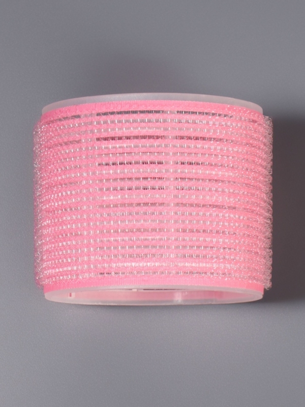 Бигуди-липучка d7,5см (наб 4 шт цена за наб) розовый пакет QF