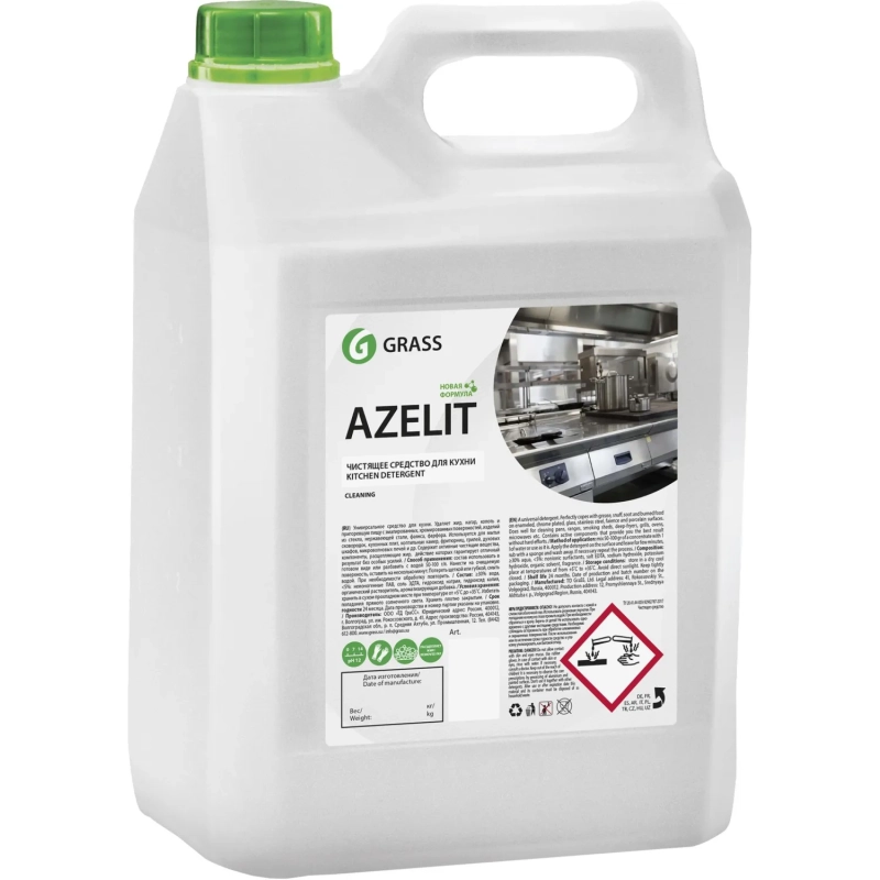 Профхим д/кухни чистящ д/пищ.оборуд Grass/Azelit,5л(Н/Формула)