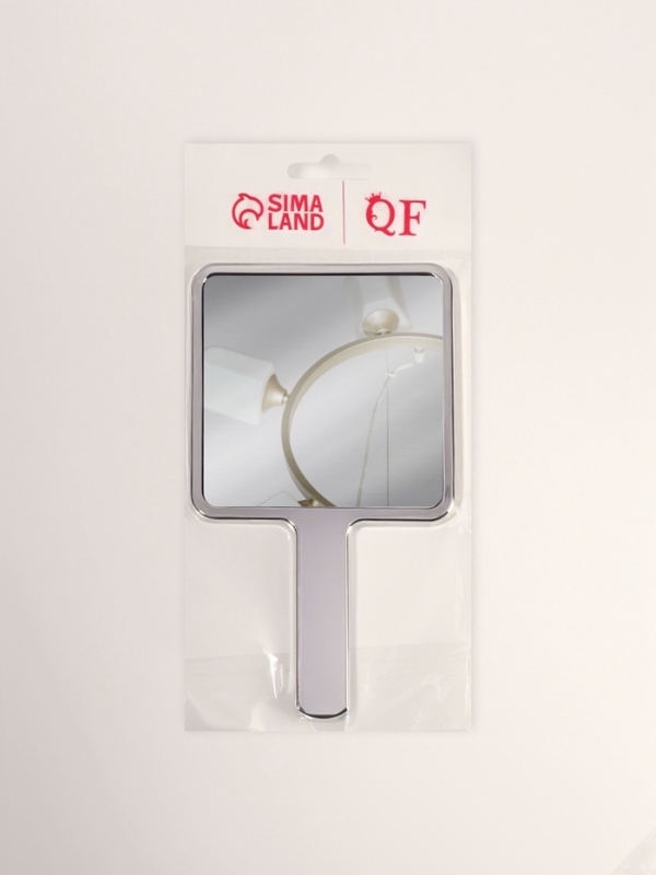 Зеркало с руч квад-т (1) б/увел ГАЛЬВАНИКА 16*9см пласт сереб подвес QF Зеркало с руч квад-т (1) б/увел ГАЛЬВАНИКА 16*9см пласт сереб подвес QF