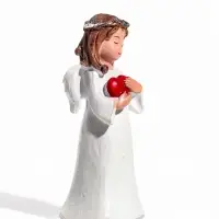 Фигурка полистоун &laquo;Ангел в бежевом платье с веночком на голове&raquo;, 7.5&times;3.3&times;3 см, МИКС
