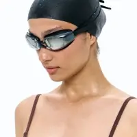 Очки для плавания зеркальные Underwater, черные