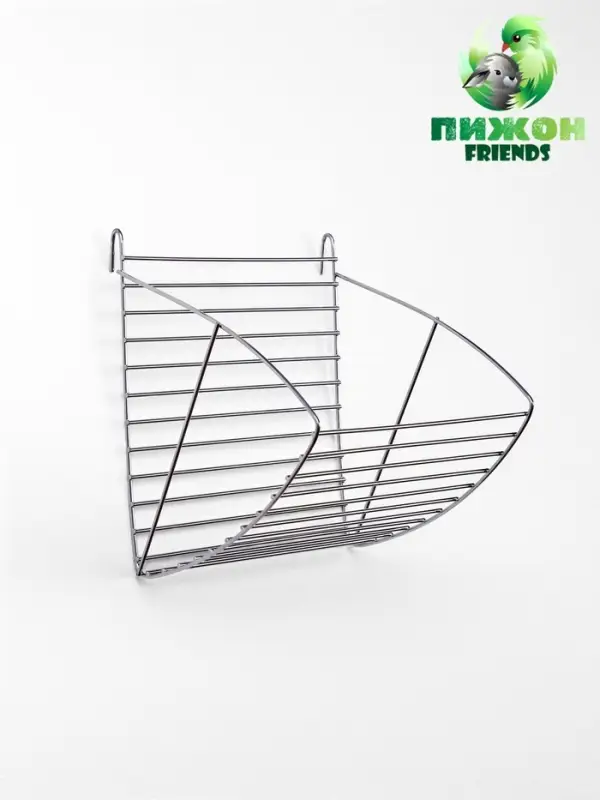 Кормушка для сена, 17&times;14&times;16 см, металл, серебристая