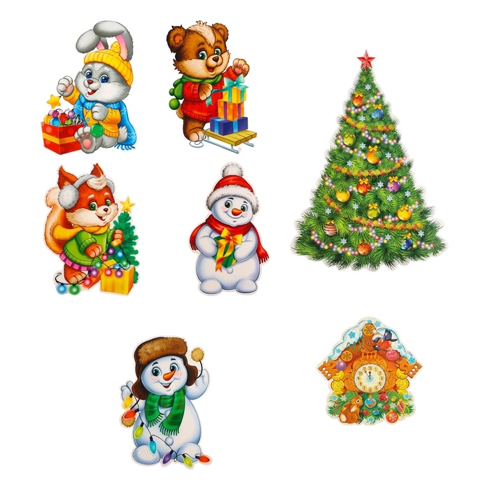 Набор для оформления Набор для оформления "В ожидании Нового Года!" 7 деталей, А3