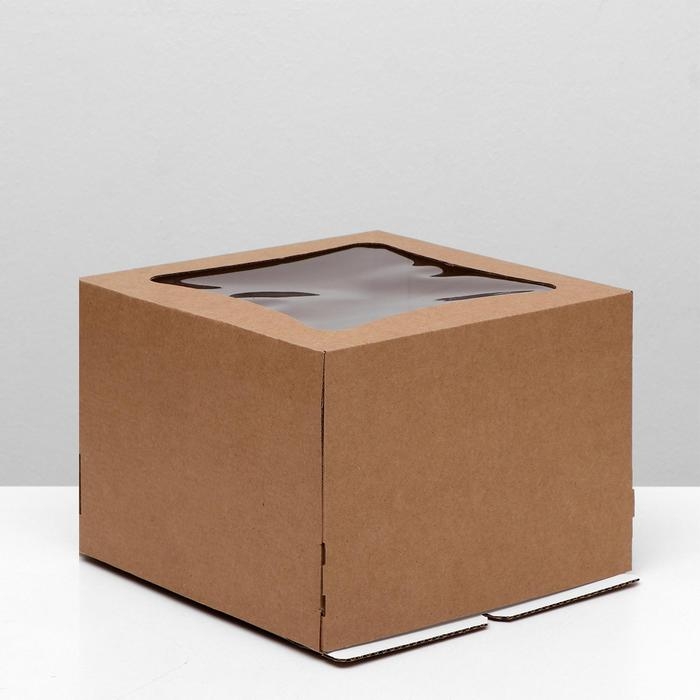 Кондитерская упаковка с окном ромб, МИКС, 27 х 27 х 20 см Кондитерская упаковка с окном ромб, МИКС, 27 х 27 х 20 см