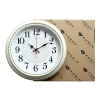 Часы настенные классические, бесшумные, плавный ход, d=28.5 см, белые, от батарейки 1&times;АА