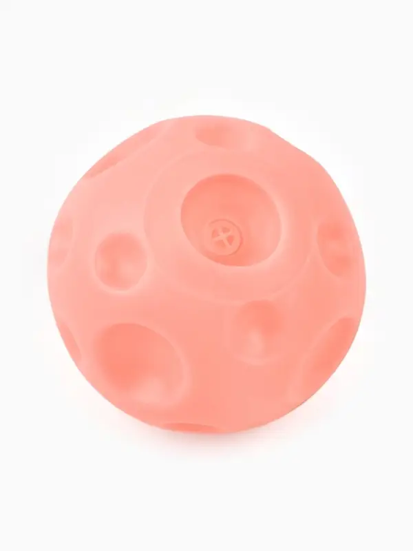 Игрушка пищащая Игрушка пищащая "Мячик планета" для собак, 6,5 см, розовая