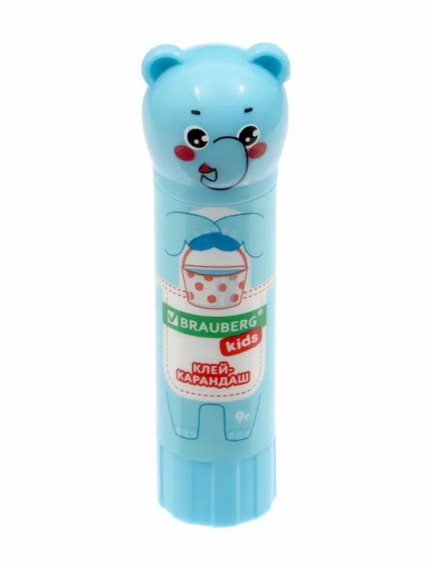 Клей карандаш BRAUBERG KIDS, 9 г, МИКС