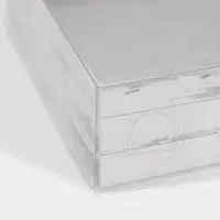 Кондитерская упаковка, коробка для макарун с PVC крышкой, «Дерево», 12 х 12 х 3.5 см