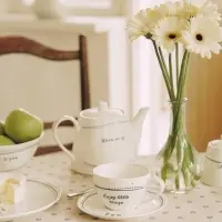 Заварочный чайник SL Home &laquo;Милый дом&raquo;, 900 мл, 21&times;13.8&times;13.5 см, фарфор, белый