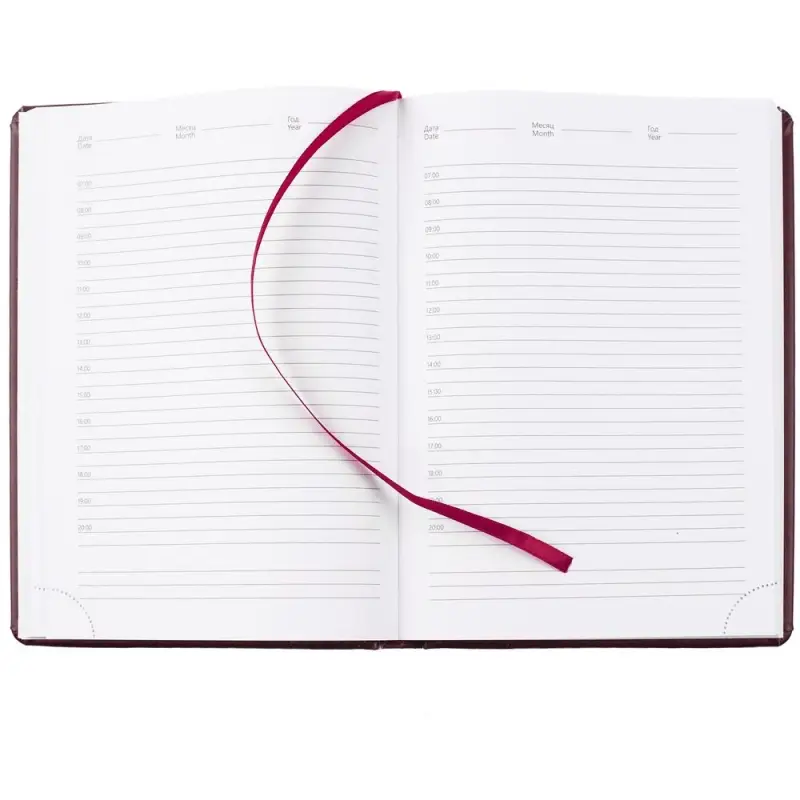 Ежедневник Prizma, недатированный, бордовый Ежедневник Prizma, недатированный, бордовый