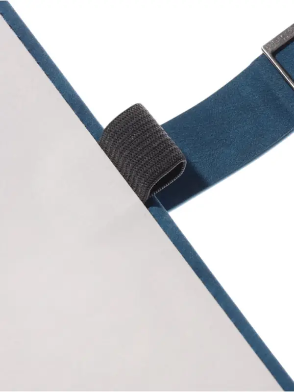 Ежедневник недатированный формат А5, с хлястиком, 112л, линия, пвх, Синий Ежедневник недатированный формат А5, с хлястиком, 112л, линия, пвх, Синий