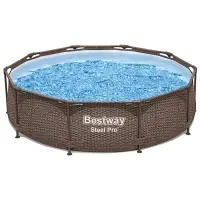 Бассейн каркасный Steel Pro, 305&times;76 см, с фильтр-насосом, круглый, 561JF Bestway
