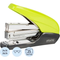 Степлер №24/6,26/6 до 25 листов,энергосберегающий,салатовый