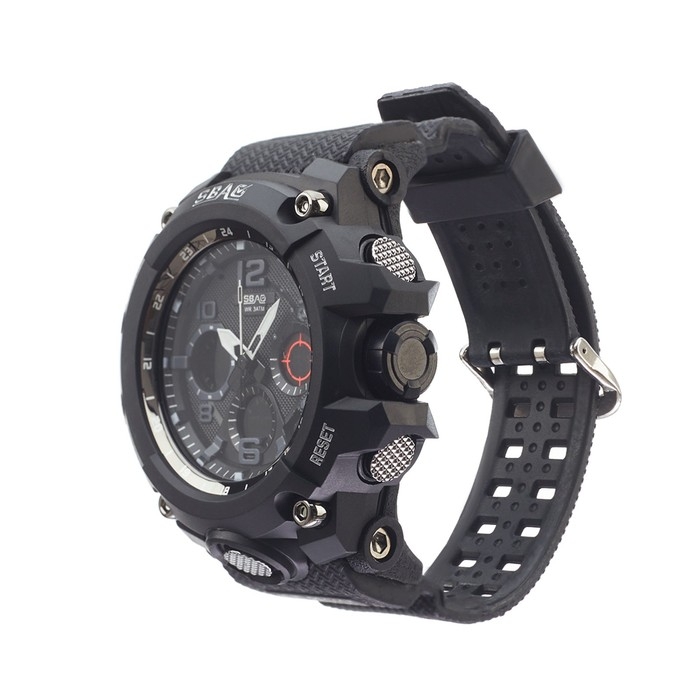 Часы наручные электронные мужские, будильник, календарь, d-5.6 см, l-20.5 см, 3 ATM, черные 972999 Часы наручные электронные мужские, будильник, календарь, d-5.6 см, l-20.5 см, 3 ATM, черные 972999