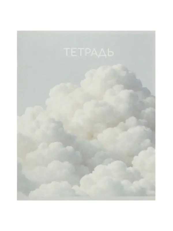 Набор тетрадей из 10 штук, 24 листа в линейку Calligrata &laquo;Облака&raquo;, блок офсет, 5 видов