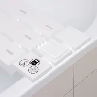 Сиденье для ванны, пластик, 68 см, белое