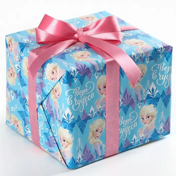 Упаковочная бумага «Верь в чудеса», 70х100 см, Холодное сердце