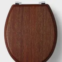 Сиденье для унитаза с крышкой &laquo;Натуральное дерево&raquo;, 45&times;35 см, цвет орех