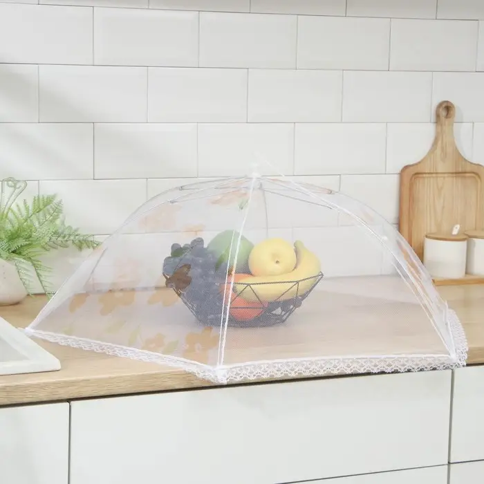 Сетка для продуктов защитная «Зонтик», 70×70 см, цвет МИКС Сетка для продуктов защитная «Зонтик», 70×70 см, цвет МИКС