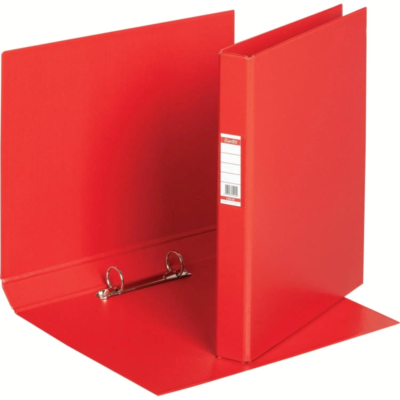 Папка на 2-х кольцах 35мм красная Россия