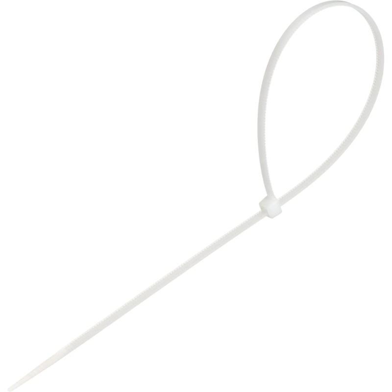 Стяжка (хомут) 300 мм x 3,6 мм,Bigtech BT-CT-300-36-W нейлон,бел, 100 шт/уп