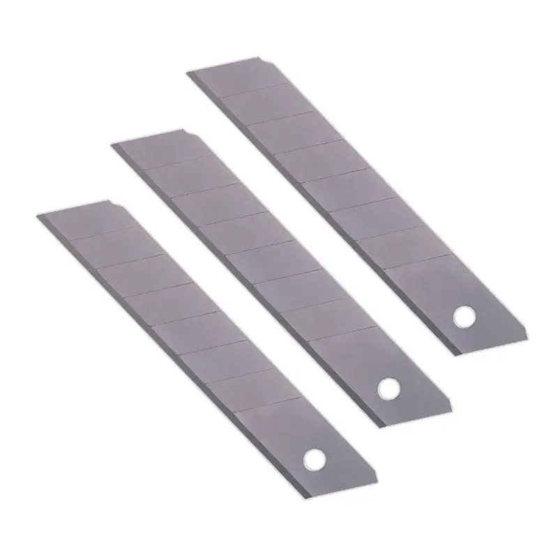 Нож выдвижной 18 мм (метал. направляющая, обрезин. корпус, 3 лезвия в комплекте) AVS NV18-3