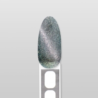 Гель лак для ногтей «CAT`S EYE PEARL», 3-х фазный, 10 мл, LED/UV, цвет серебристый (57)