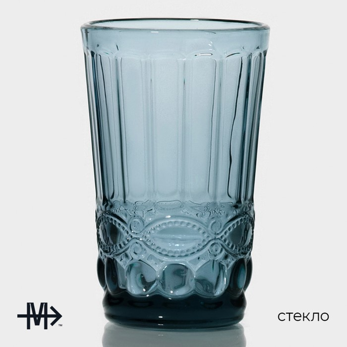 Набор стаканов стеклянных Magistro «Ла-Манш», 350 мл, 8×12,5 см, 6 шт, цвет синий Набор стаканов стеклянных Magistro «Ла-Манш», 350 мл, 8×12,5 см, 6 шт, цвет синий