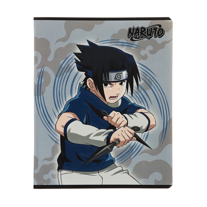 Тетрадь 48 листов в клетку Тетрадь 48 листов в клетку "Naruto", обложка мелованный картон, выборочный УФ-лак, конгрев, блок 65 г/м2, МИКС
