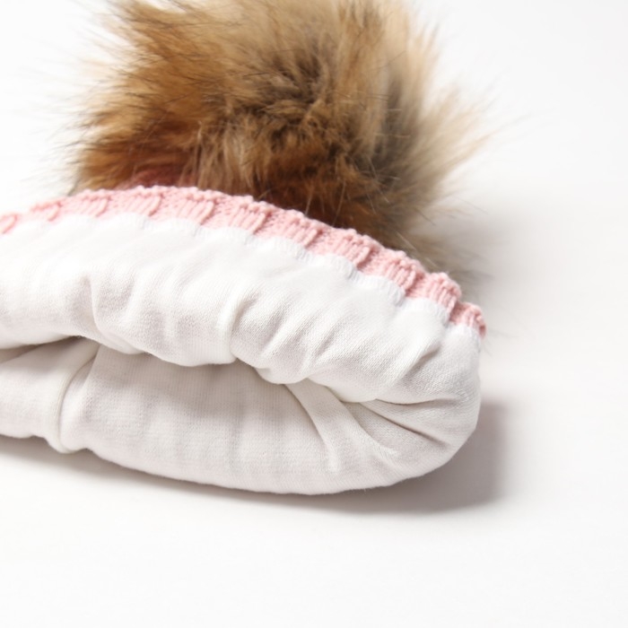 Шапка детская MINAKU  р-р 58-60, цвет розовый