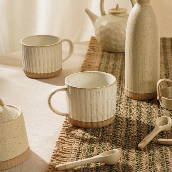 Набор кружек керамических SL Home «Виенто», 400 мл, цвет белый Набор кружек керамических SL Home «Виенто», 400 мл, цвет белый