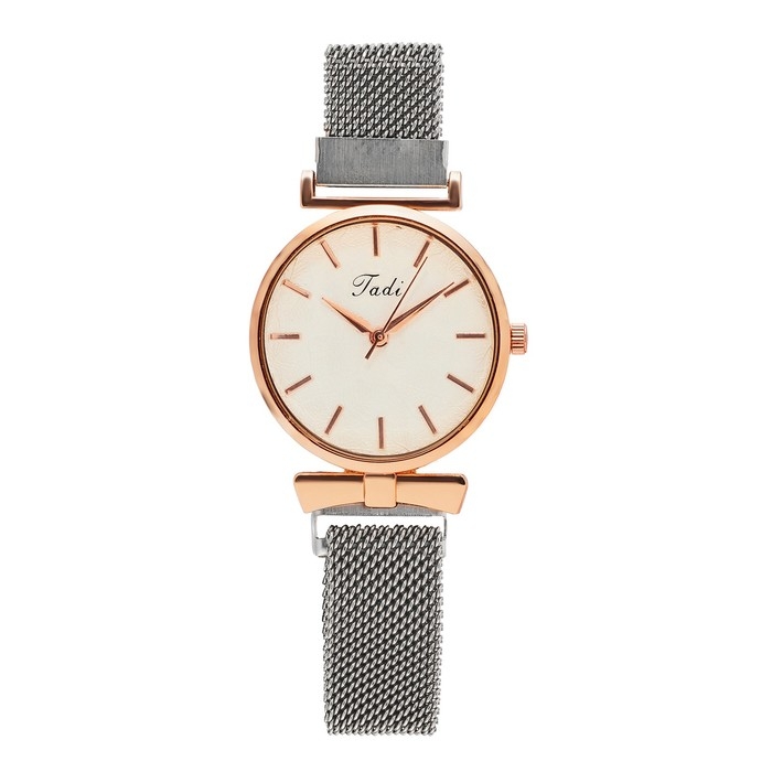 Часы наручные женские, d-3.2 см, магнитный браслет, серебро Часы наручные женские, d-3.2 см, магнитный браслет, серебро