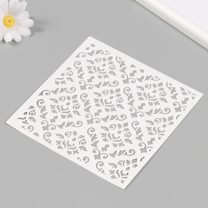 Трафарет пластиковый Трафарет пластиковый "Узор" 15х15 см