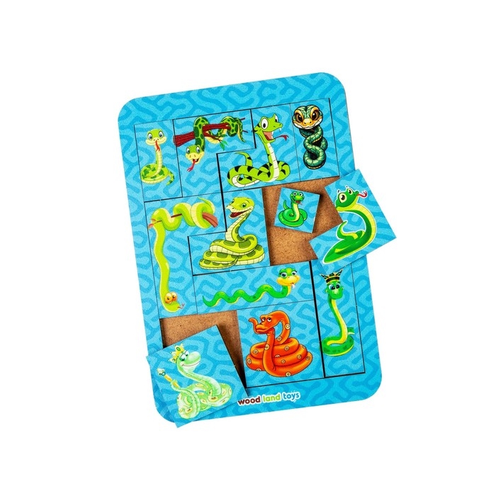 Тетрис «Весёлые змейки», А5, 12 дет.