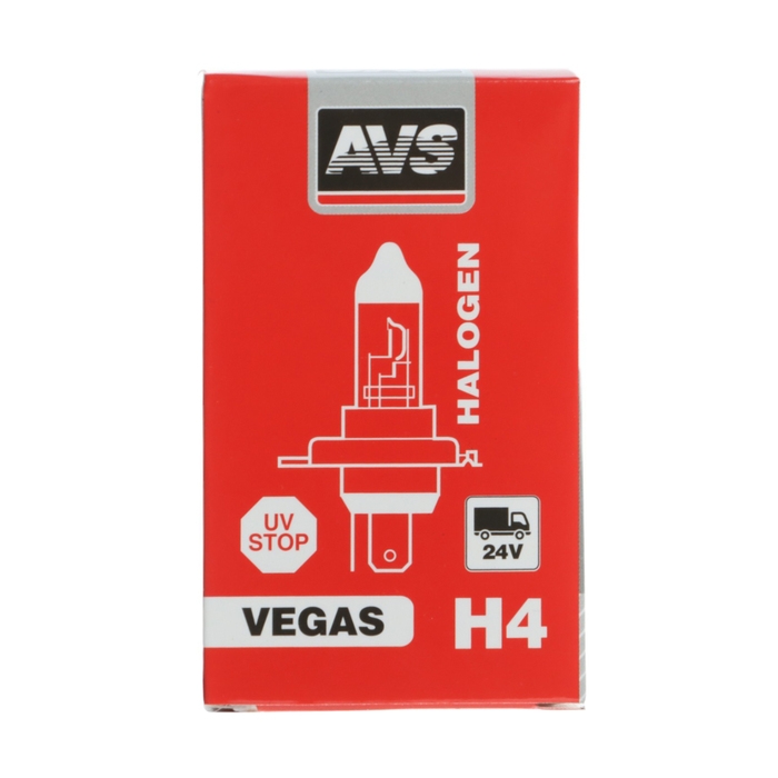 Лампа автомобильная AVS Vegas, H4, 24 В, 75/70 Вт Лампа автомобильная AVS Vegas, H4, 24 В, 75/70 Вт