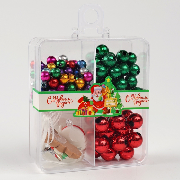 Набор для творчества «Новогоднее украшение из бусин» Набор для творчества «Новогоднее украшение из бусин»