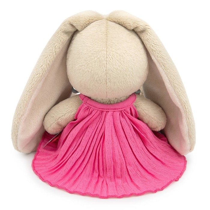 Мягкая игрушка «Зайка Ми», в платье из жатой ткани с бантом, 15 см Мягкая игрушка «Зайка Ми», в платье из жатой ткани с бантом, 15 см