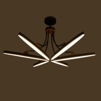 Люстра с ПДУ 1692/6 LED 168Вт 3000-6000К диммер серый 118х118х45 см BayerLux