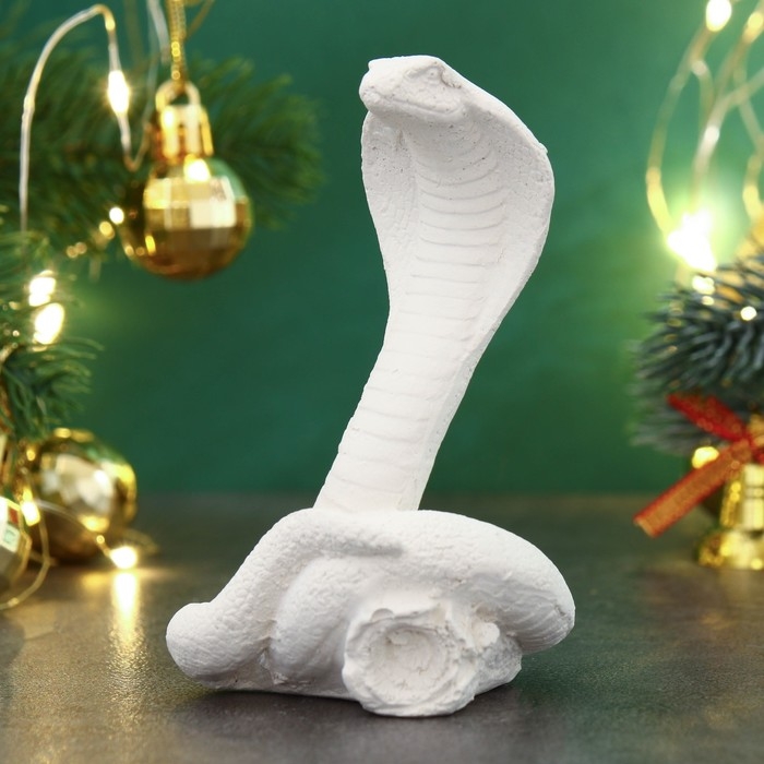 Новый год. Символ 2025. Фигура для раскраски  Новый год. Символ 2025. Фигура для раскраски "Змея Серафима" 10х6х6см