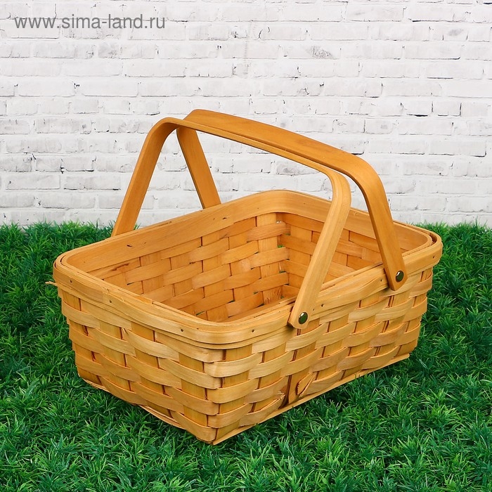 Корзинка «Лукошко», 31,5×21,5×12/25,5 см, шпон Корзинка «Лукошко», 31,5×21,5×12/25,5 см, шпон