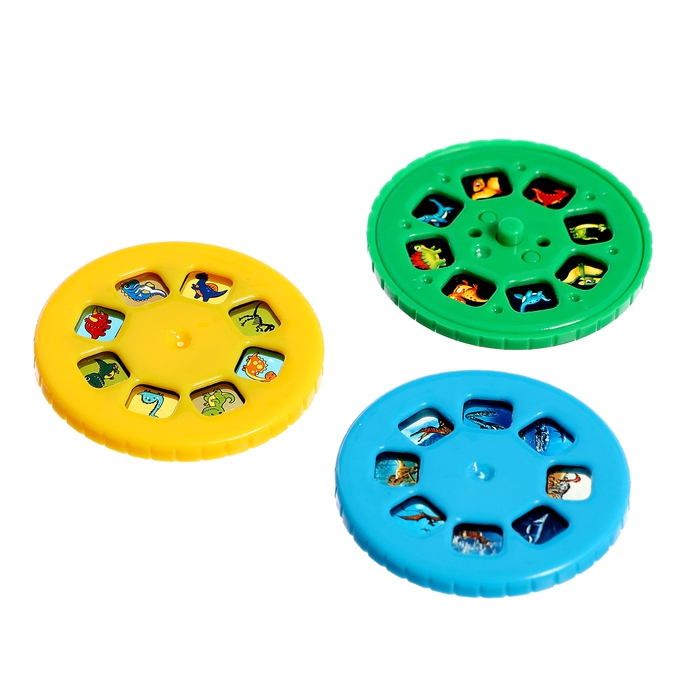 Часы-проектор «Динозавры», световые эффекты, 24 картинки, цвет голубой Часы-проектор «Динозавры», световые эффекты, 24 картинки, цвет голубой