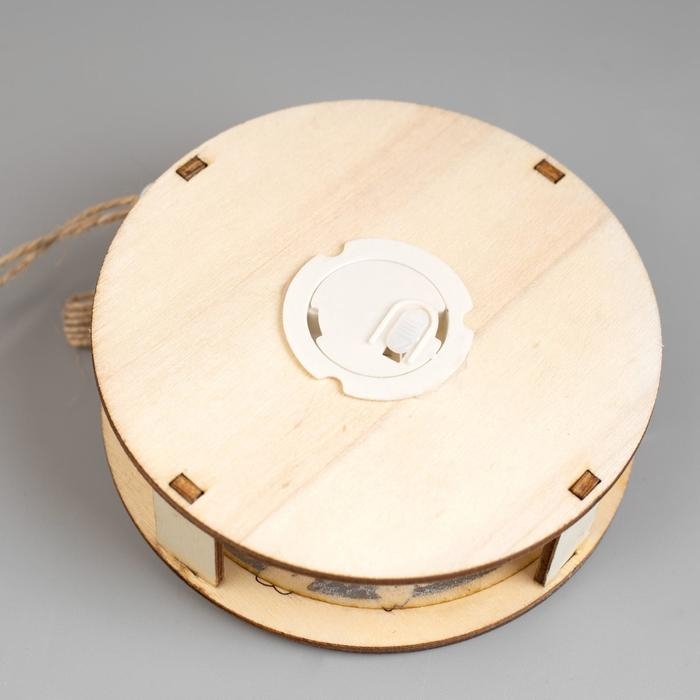 Ёлочная игрушка «Шар со свечками», от батареек, свечение тёплое белое Ёлочная игрушка «Шар со свечками», от батареек, свечение тёплое белое