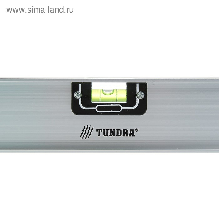Уровень алюминиевый ТУНДРА  Уровень алюминиевый ТУНДРА "Рельс", 3 глазка (1 поворотный), 2000 мм