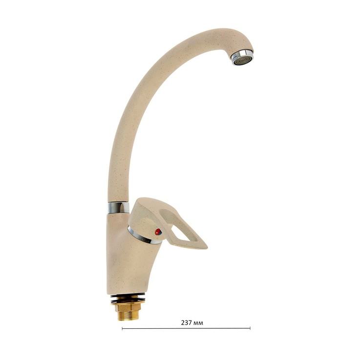 Смеситель для кухни Accoona А84007Е, однорычажный, бежевый Смеситель для кухни Accoona А84007Е, однорычажный, бежевый